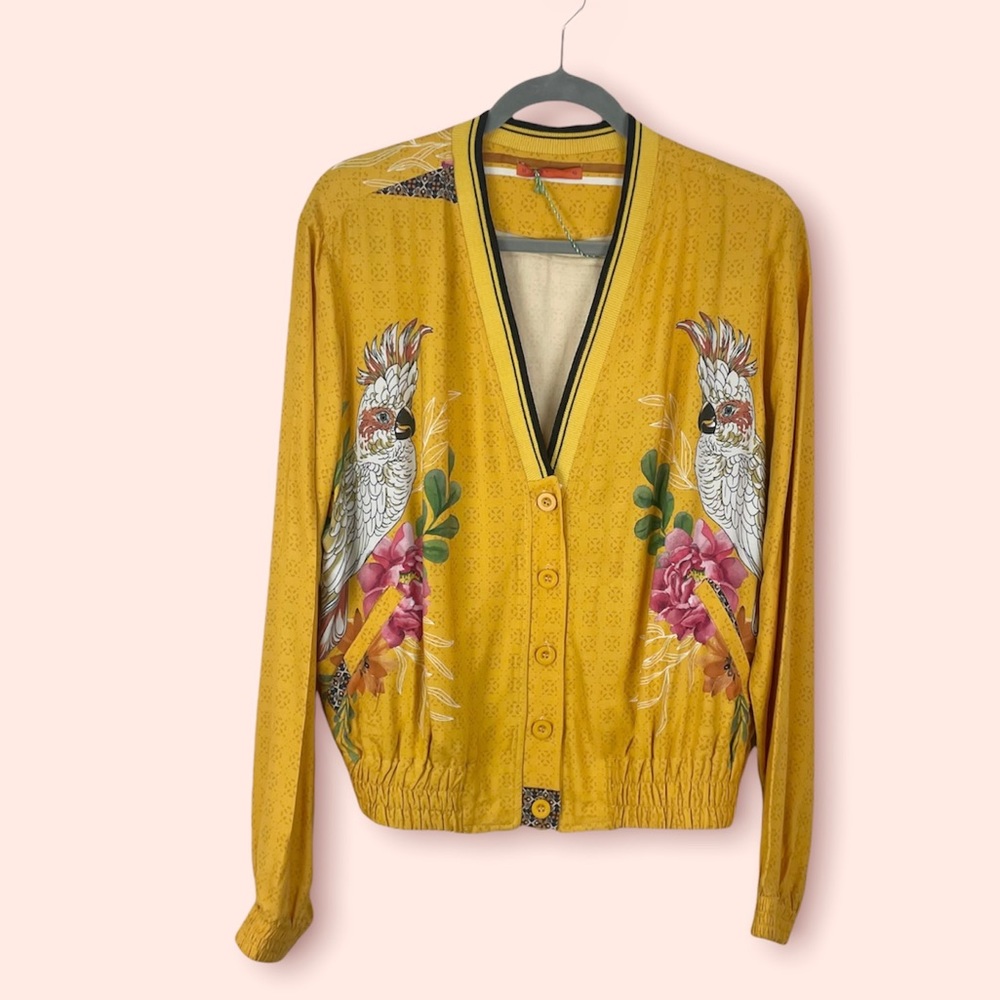 Spring Yellow Bomber Jacket - Picture 2 of 11